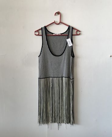 Zara Fringed Sleeveless Top