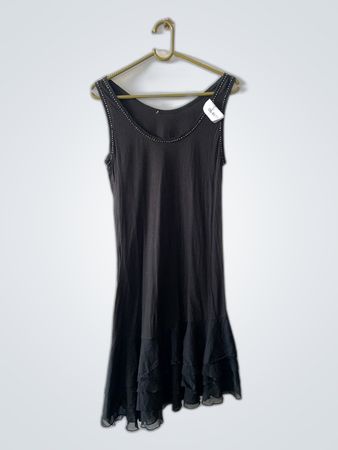 Zara Black Ruffle Mini Dress