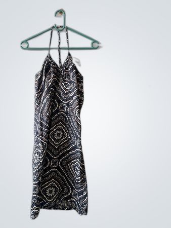 Black and White Patterned Dress