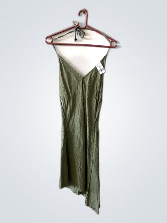 Zara Green Slip Dress