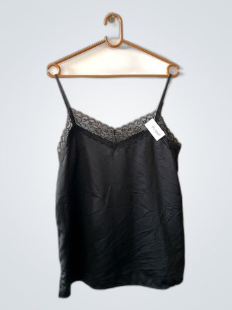 Tezenis Black Lace Trim Camisole