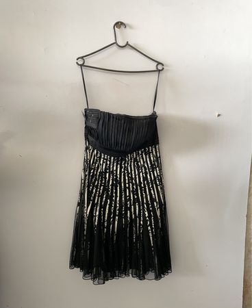 Strapless Striped Mini Dress
