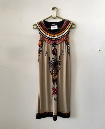 Desigual Multicolored Printed Sleeveless Mini Dress