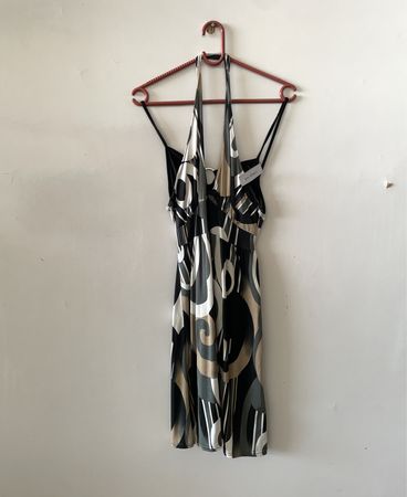 Black and White Patterned Dress