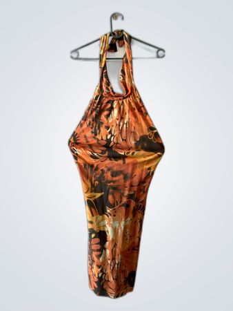 Floral Halter Neck Dress