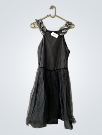 Black Tulle Mini Dress