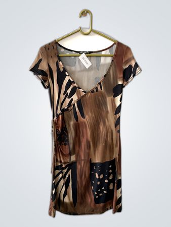 Just Together Abstract Animal Print Mini Dress