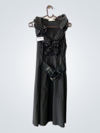 Black Ruffled Dress