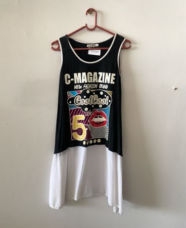 C-Magazine Sleeveless Dress