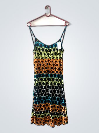 SWX Multicolor Polka Dot Mini Dress