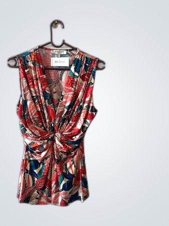 Morgan Printed Wrap Blouse