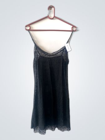 Black Lace Slip Dress