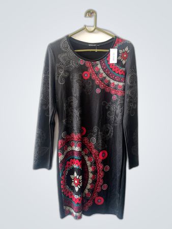 Long Sleeve Printed Dress