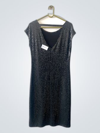 Unbranded Black Sequin Midi Dress