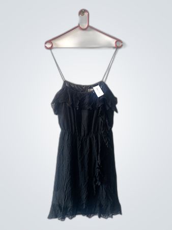 Lipsy Black Ruffled Mini Dress