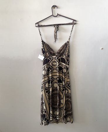 Black and White Patterned Dress