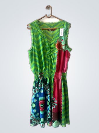 Green Striped Dress
