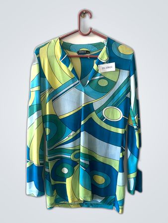 Kookai Printed Long Sleeve Blouse