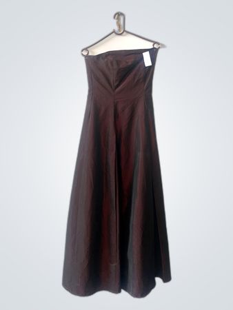 Unbranded Strapless Satin Maxi Dress