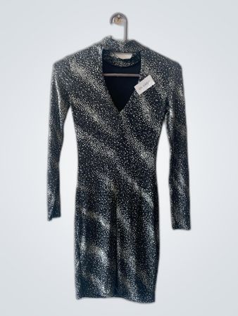 Unbranded Sparkly Long Sleeve Mini Dress