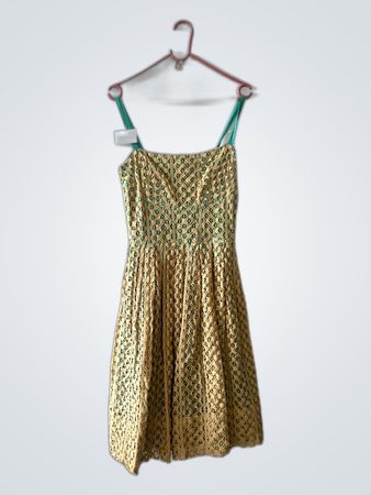 Embroidered Lace Party Dress