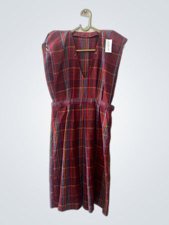 Unbranded Plaid Sleeveless Mini Dress