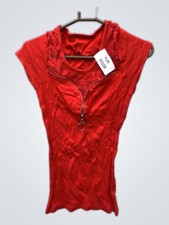 Red Lace Trim Camisole