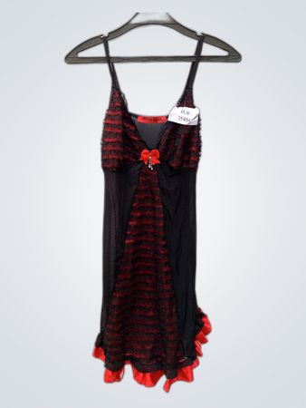 Moulin Rouge Black Lace Slip Dress