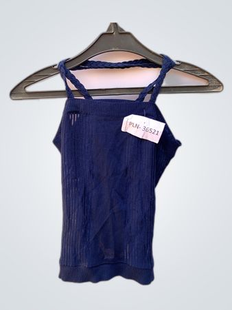Unbranded Navy Ribbed Tank Top