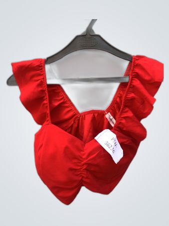 Unbranded Red Ruffle Blouse