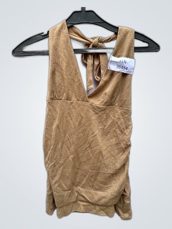 H&M Gold Halter Cami Top