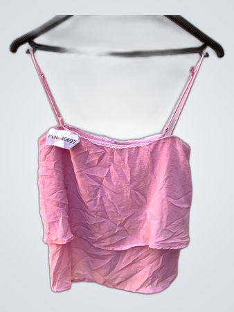 Pink Lace Trim Camisole