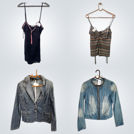 Printed Tops +Denim Jackets Pack (FV-215)