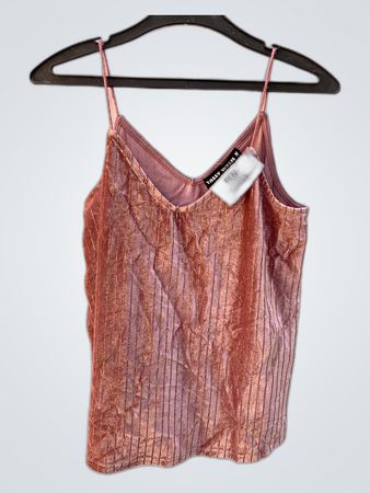 Tally Weijl Pink Velvet Camisole Top