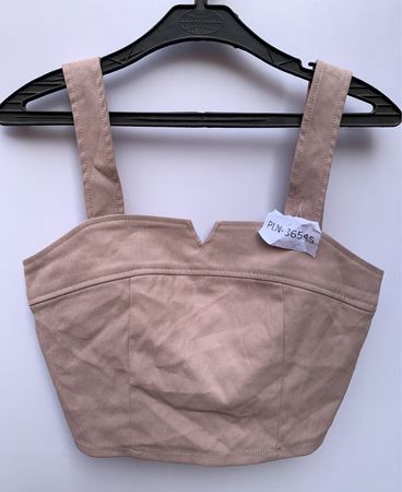 Beige Bustier Top