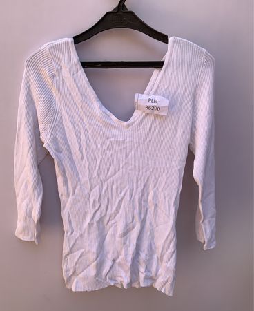 White Ribbed Top