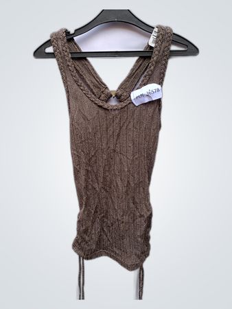Brown Knit Top