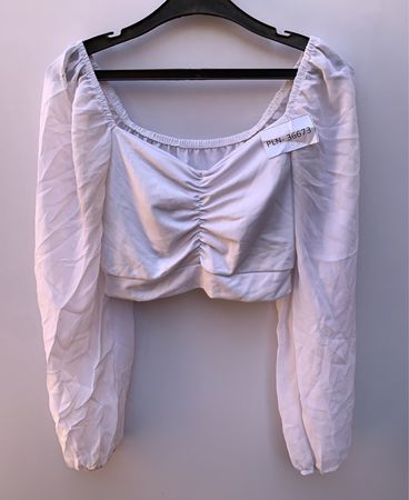 Unbranded White Puffed Sleeve Blouse