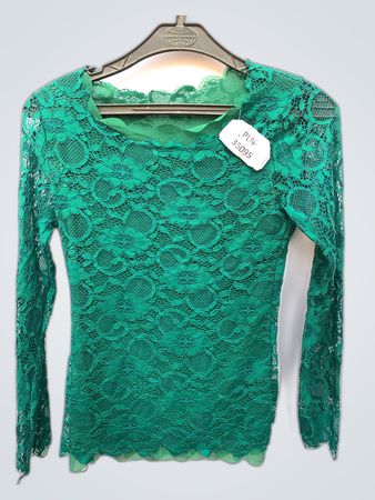 Green Lace Top