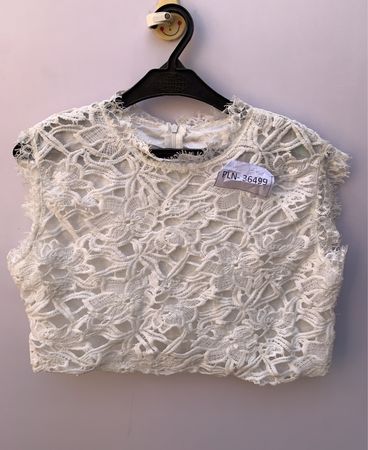 White Lace Sheer Blouse