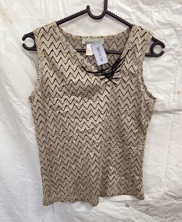 Material Girl Zigzag Sleeveless Tank Top