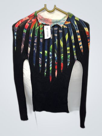 Unbranded vielfarbiger ribbed Strickpullover