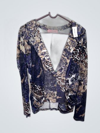 Another Woman Printed Cardigan
