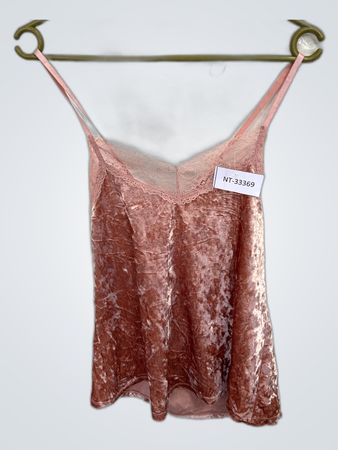 Pink Velvet Camisole
