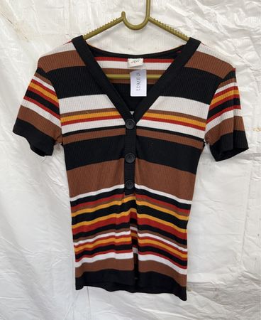 JDY Striped Knit Cardigan
