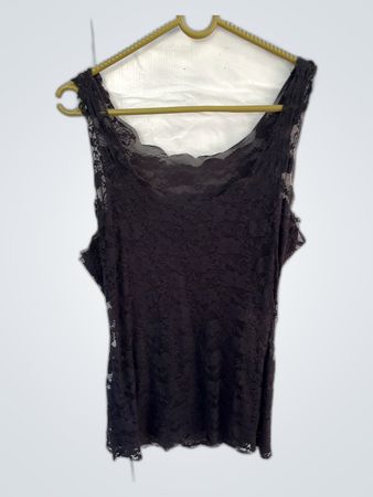 Black Lace Camisole Top