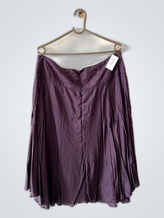H&M Purple Lace Waist Maxi Skirt
