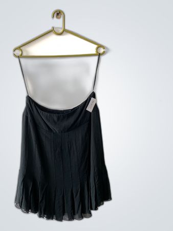 Jones New York Black Pleated Mini Skirt