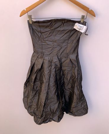 Gray Strapless Romper