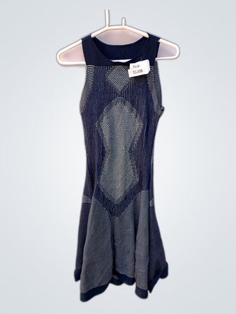 Geometric Knit Mini Dress